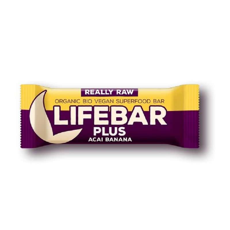Baton cu acai si banane raw Lifebar Bio