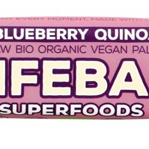 Baton cu afine si quinoa raw Lifebar Bio