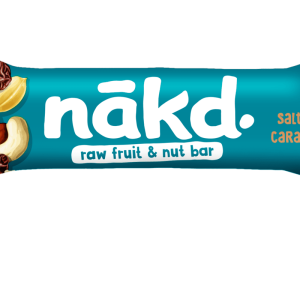 Baton cu caramel sarat raw vegan