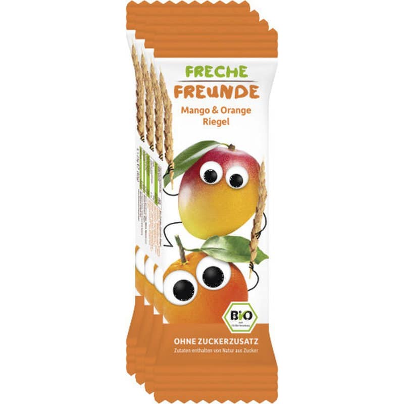 Baton de cereale cu mango si portocale Bio