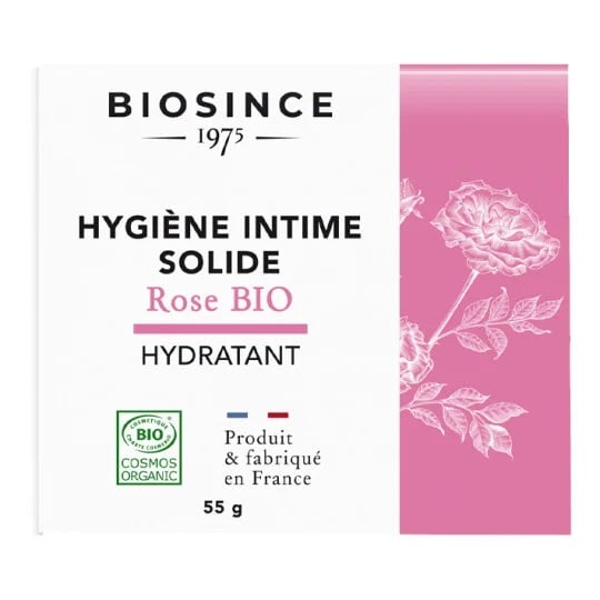 Baton organic hidratant pentru igiena intima cu apa de trandafiri