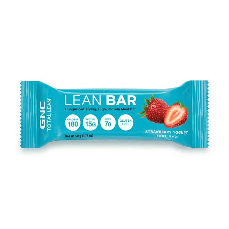 Baton proteic cu aroma de capsuni si iaurt Total Lean