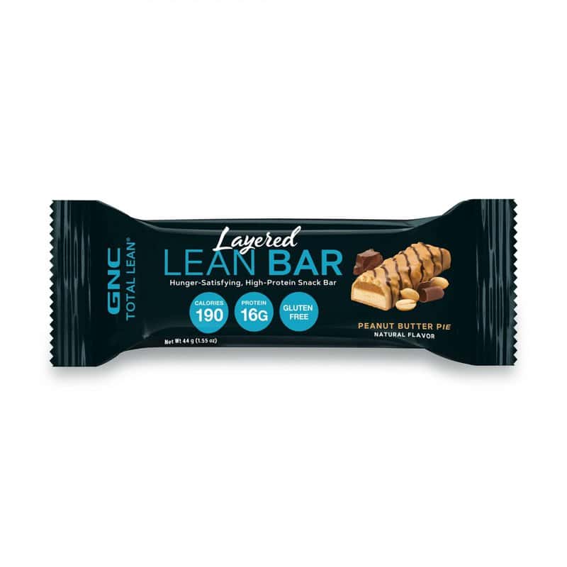 Baton proteic cu aroma de placinta cu unt de arahide Total Lean Layered Lean Bar