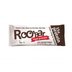 Baton proteic cu vanilie si ciocolata raw Bio