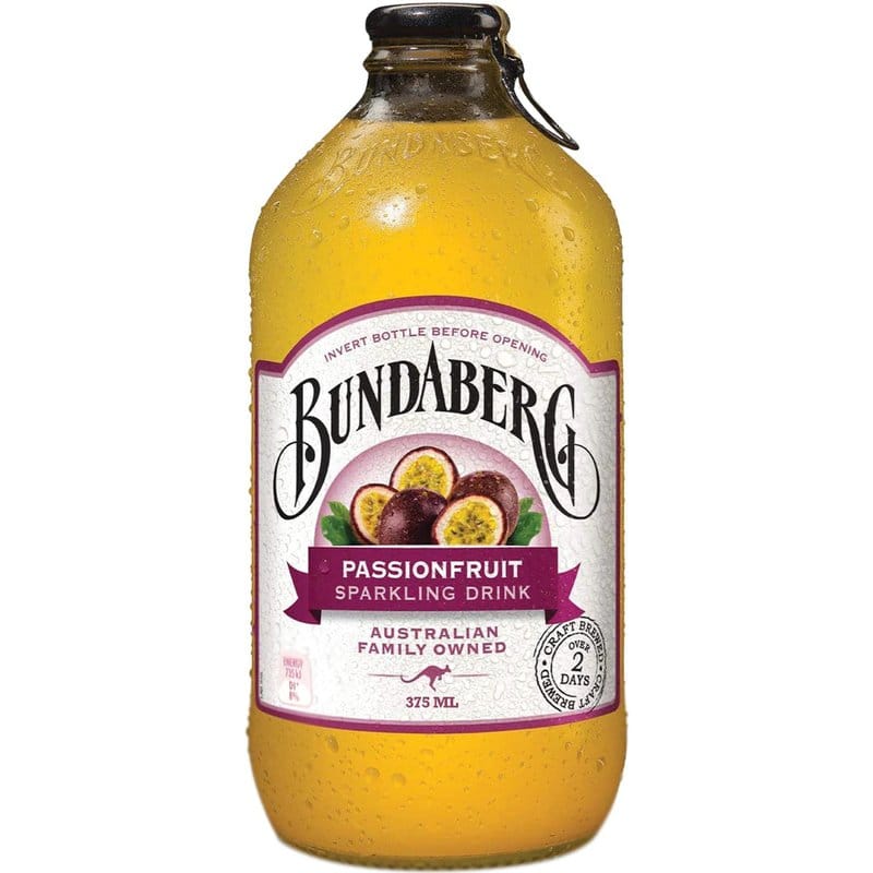 Bautura carbogazoasa cu suc de fructul pasiunii fara alcool Bundaberg