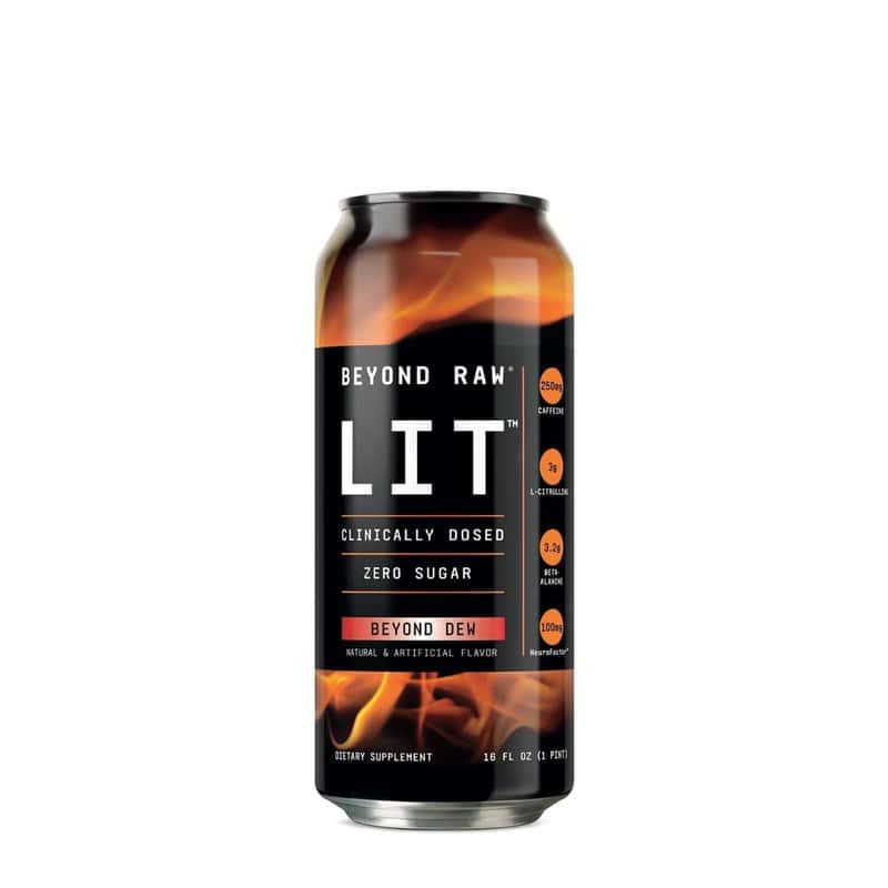 Bautura pre-workout RTD Beyond Raw® LIT™ On The Go Beyond Dew