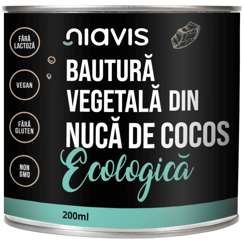 Bautura vegetala ecologica din lapte de cocos