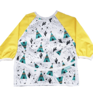 Bavetica cu maneca lunga si buzunar cu model cort