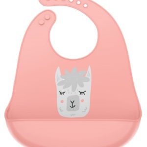 Bavetica din silicon cu buzunar cu model de lama