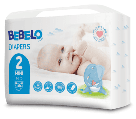 Bebelo Scutece Mini Numarul 2, 36 bucati 1 Bebelo Scutece Mini Numarul 2