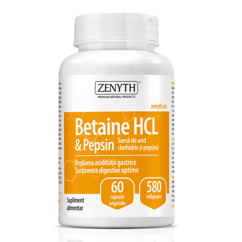 Betaine HCL si Pepsin