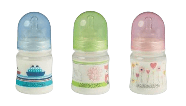 Biberon PP cu decor fara BPA, 1 x 150ml, Baby Nova 1 Biberon PP cu decor fara BPA