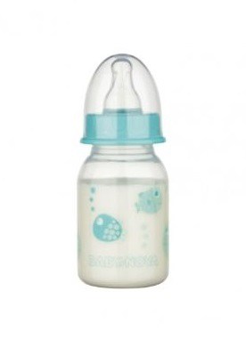 Biberon PP cu tetita rotunda si decor cu animalute 46010