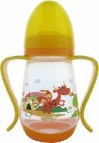 Biberon cu manere, 125ml, Primii Pasi 1 Biberon cu manere