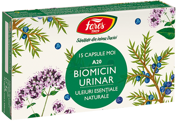 Biomicin urinar, 15 capsule, Fares 1 Biomicin urinar