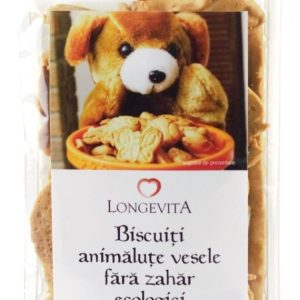 Biscuiti animalute vesele fara zahar eco 140g - LONGEVITA