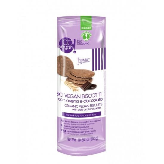 Biscuiti bio vegani cu ovaz si ciocolata