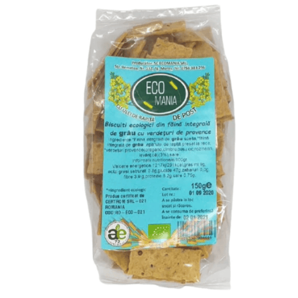 Biscuiti integrali cu verdeturi