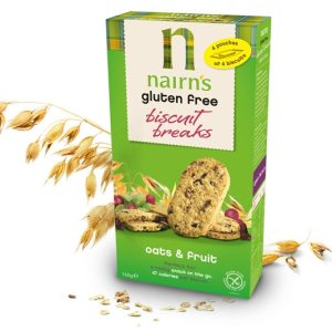 Biscuiti ovaz integral fructe fara gluten 160g - NAIRN`S