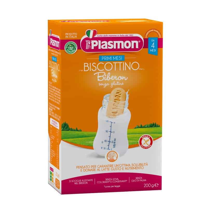Biscuiti pentru biberon fara gluten 4 luni+, 200g, Plasmon 1 Biscuiti pentru biberon fara gluten 4 luni+