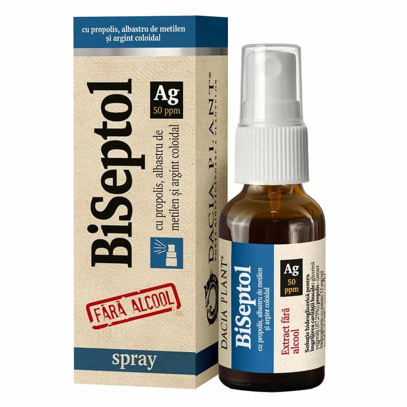 Biseptol Spray cu argint coloidal
