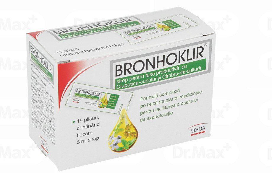Bronhoklir pentru tuse productiva, 15 plicuri, Stada 1 Bronhoklir pentru tuse productiva