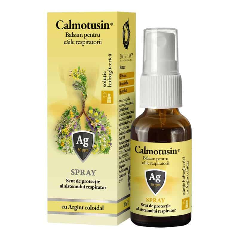 Calmotusin spray cu argint coloidal