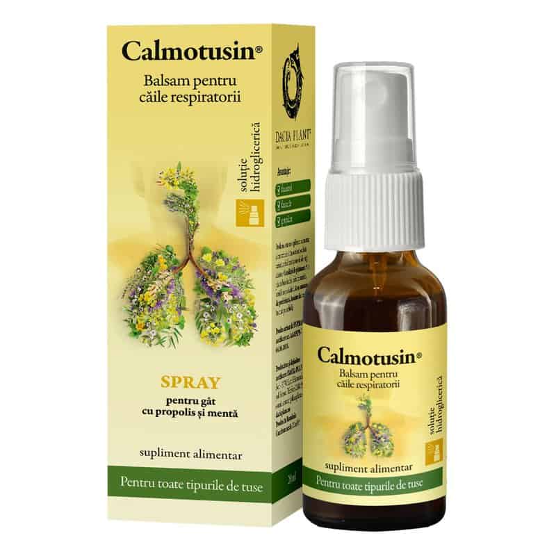 Calmotusin spray cu propolis si menta