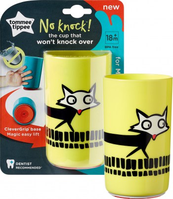 Cana No Knock Mare ONL 12luni+ Vulpe Galbena, 300ml, Tommee Tippee 1 Cana No Knock Mare ONL 12luni+ Vulpe Galbena