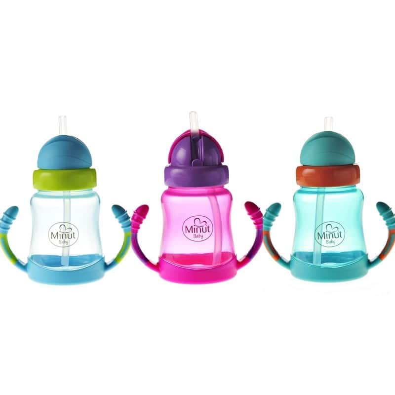 Cana anticurgere cu manere si pai silicon 6+ Baby