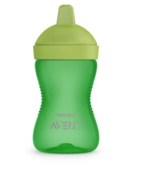 Cana cu tetina de formare verde, 300ml, Philips Avent 1 Cana cu tetina de formare verde