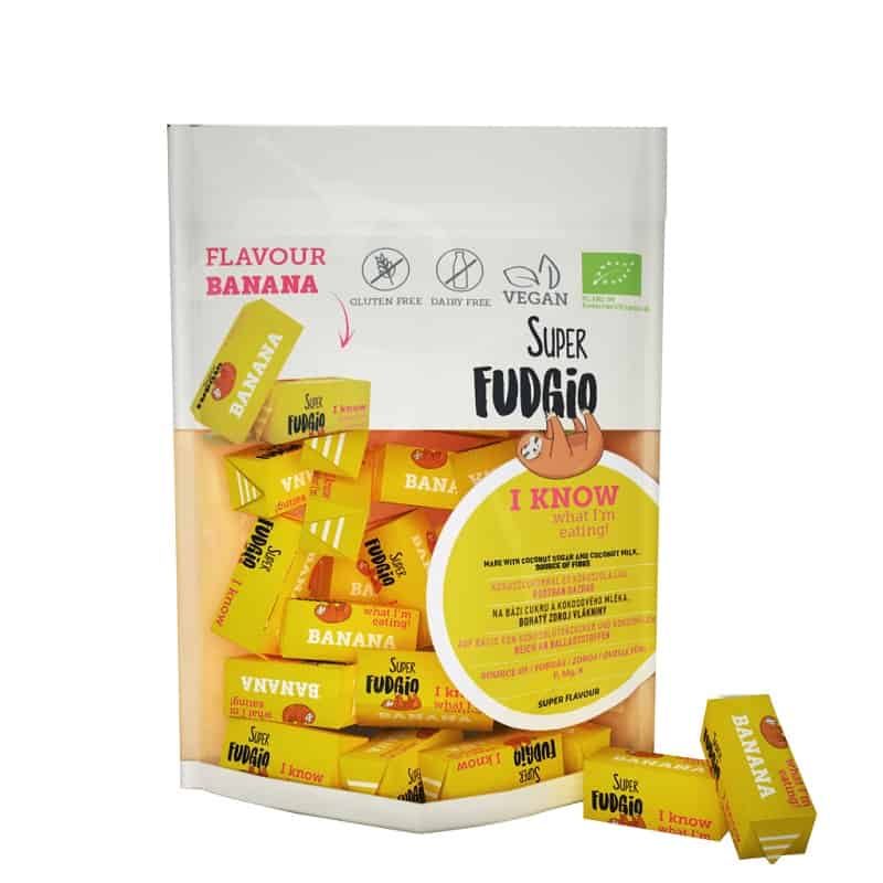 Caramele bio cu aroma de banane fara gluten