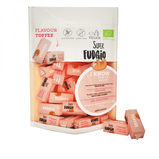 Caramele bio cu aroma de toffee fara gluten