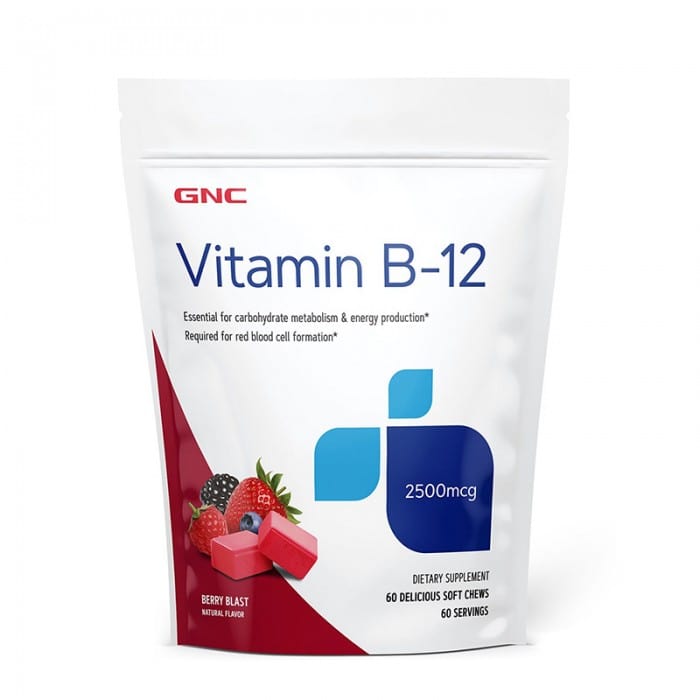 Caramele cu aroma de fructe de padure Vitamina B-12 2500mcg