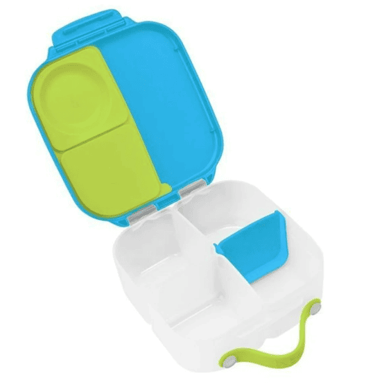 Caserola compartimentata Albastru + Verde Mini Lunchbox 1L, 1 bucata, Bbox 1 Caserola compartimentata Albastru + Verde Mini Lunchbox 1L