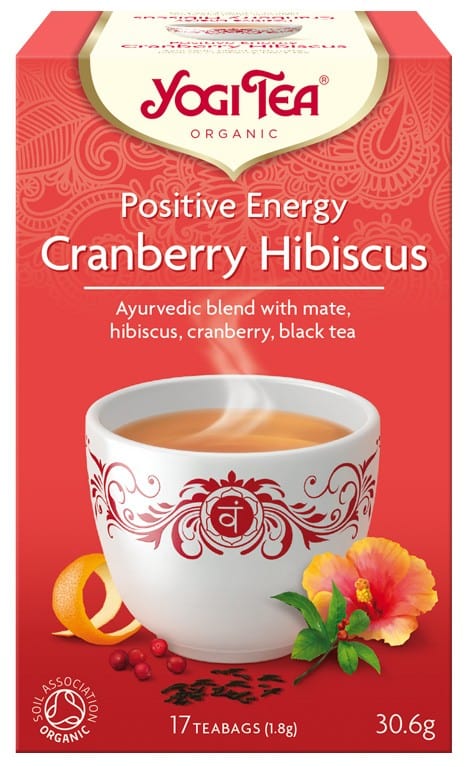 Ceai Energie Pozitiva cu merisor si hibiscus, 17 plicuri, Yogi Tea 1 Ceai Energie Pozitiva cu merisor si hibiscus
