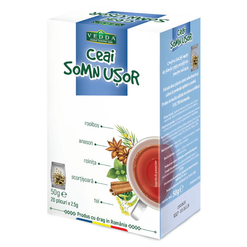Ceai Somn Usor, 20 plicuri, Vedda 1 Ceai Somn Usor