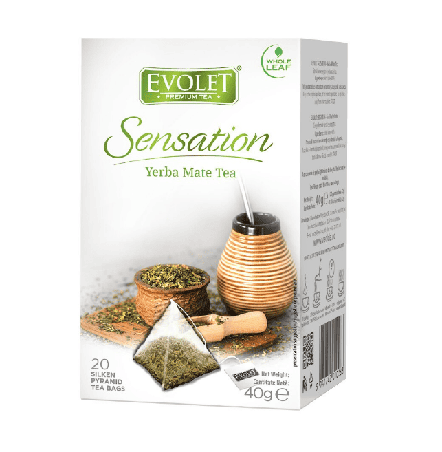 Ceai Yerba Mate, 20 plicuri, Evolet 1 Ceai Yerba Mate