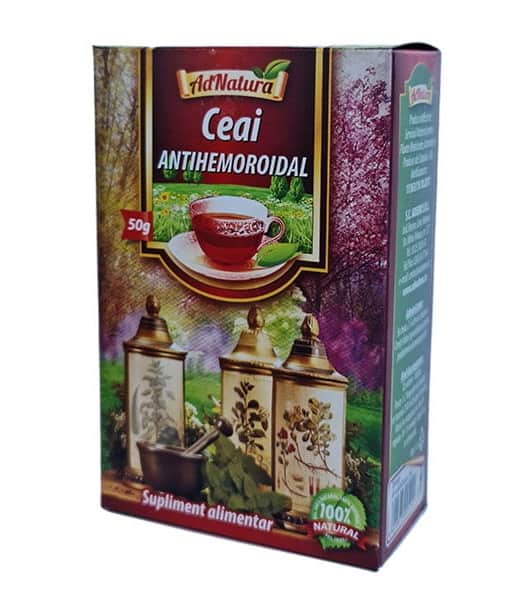 Ceai antihemoroidal, 50g, AdNatura 1 Ceai antihemoroidal