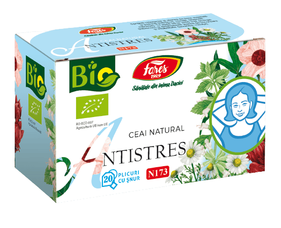 Ceai antistres eco N173, 20 plicuri, Fares 1 Ceai antistres eco N173