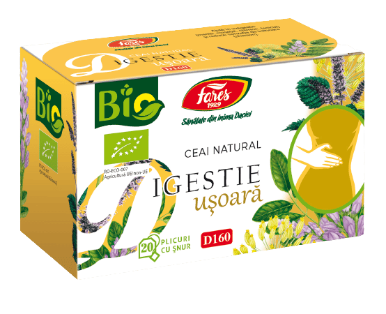 Ceai bio Digestie Usoara, 20 plicuri, Fares 1 Ceai bio Digestie Usoara