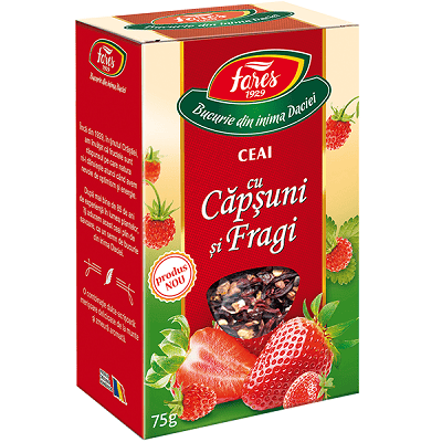 Ceai cu capsuni si fragi