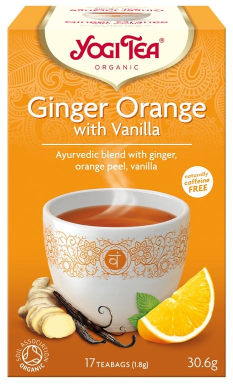 Ceai cu ghimbir, portocala si vanilie, 17 plicuri, Yogi Tea 1 Ceai cu ghimbir