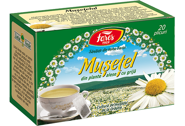 Ceai de Musetel, 20 plicuri, Fares 1 Ceai de Musetel