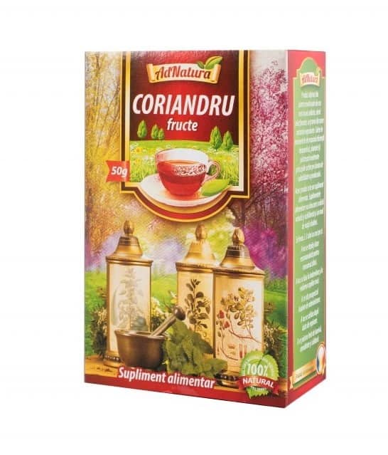 Ceai de coriandru fructe, 50g, AdNatura 1 Ceai de coriandru fructe
