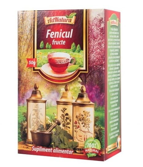 Ceai de fenicul fructe, 50g, AdNatura 1 Ceai de fenicul fructe