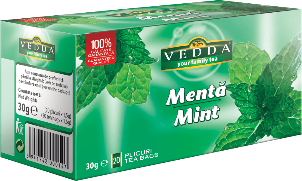 Ceai de menta, 20 plicuri, Vedda 1 Ceai de menta