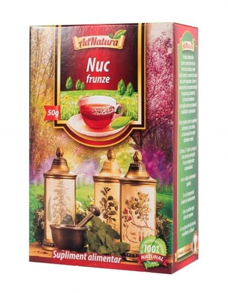 Ceai de nuc frunze, 50g, AdNatura 1 Ceai de nuc frunze
