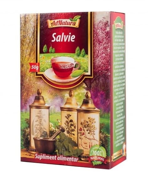 Ceai de salvie, 50g, AdNatura 1 Ceai de salvie