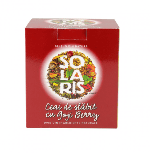 Ceai de slabit cu goji berry, 20 plicuri, Solaris 1 Ceai de slabit cu goji berry